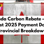 Canada Carbon Rebate – CRA August 2025 Payment Dates & Provincial Breakdown