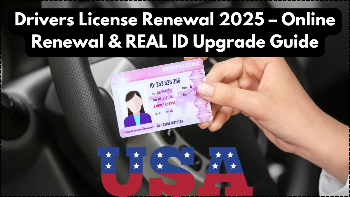 Drivers License Renewal 2025 – Online Renewal & REAL ID Upgrade Guide