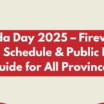 Canada Day 2025 – Fireworks, Parade Schedule & Public Holiday Guide for All Provinces