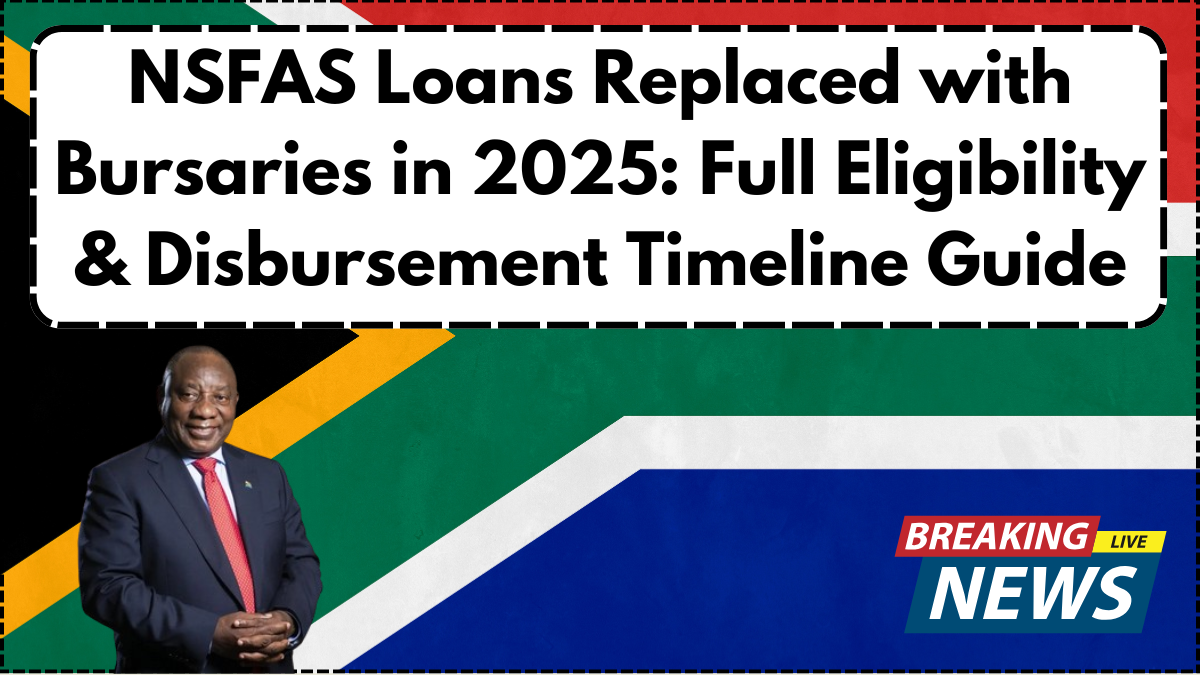 NSFAS Loans Replaced with Bursaries in 2025: Full Eligibility & Disbursement Timeline Guide