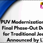PUV Modernization 2025: Final Phase-Out Deadline for Traditional Jeepneys Announced by LTFRB