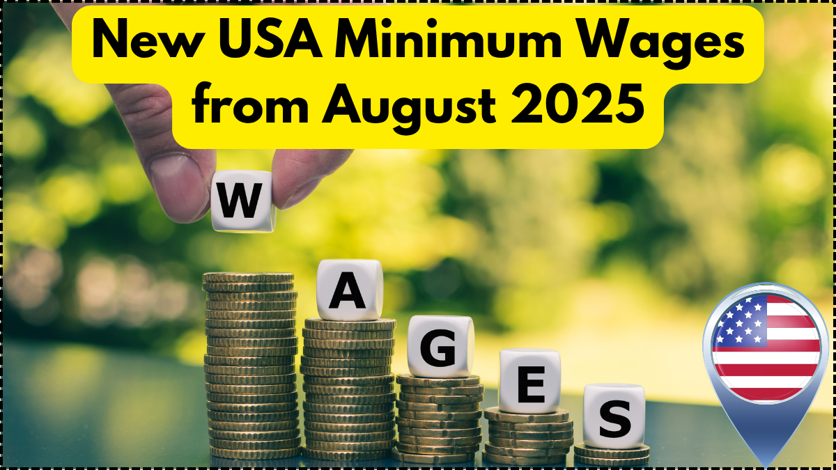 New USA Minimum Wages from August 2025 – Updated State-wise Hourly Rates