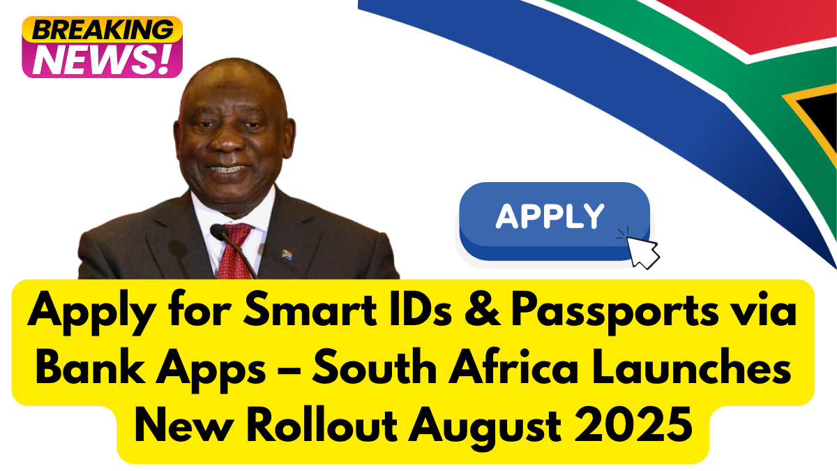 Apply for Smart IDs & Passports via Bank Apps – South Africa Launches New Rollout August 2025