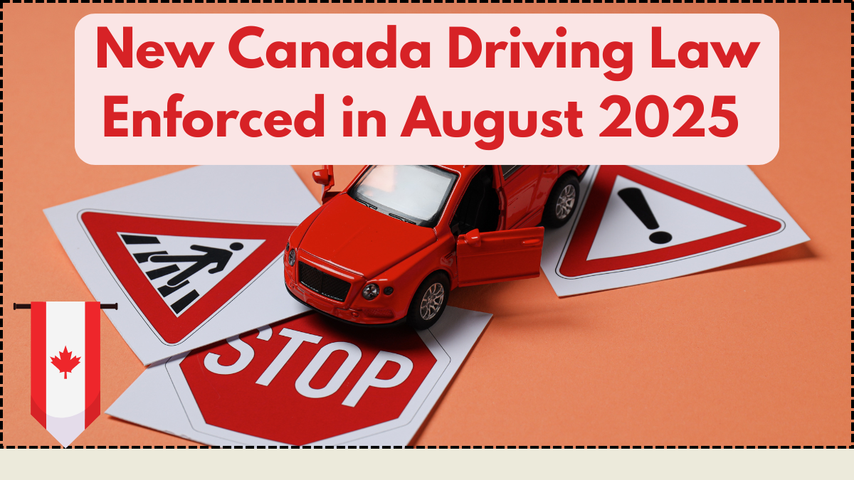 New Canada Driving Law Enforced in August 2025 – What Drivers Must Know