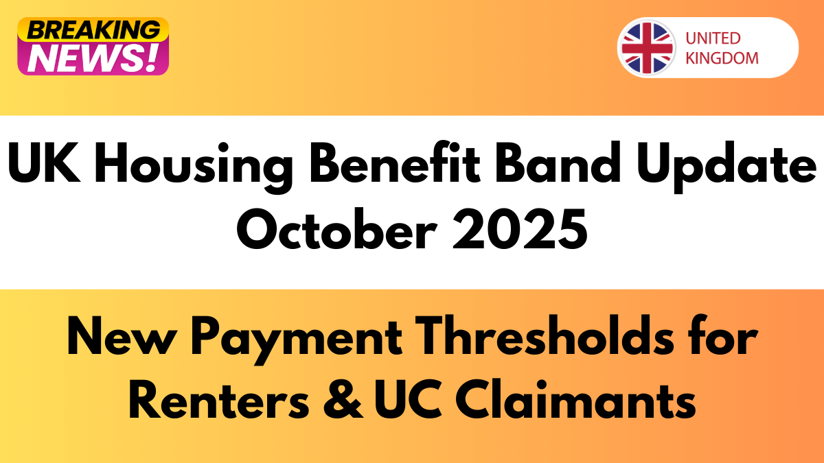 UK Housing Benefit Band Update October 2025: New Payment Thresholds for Renters & UC Claimants