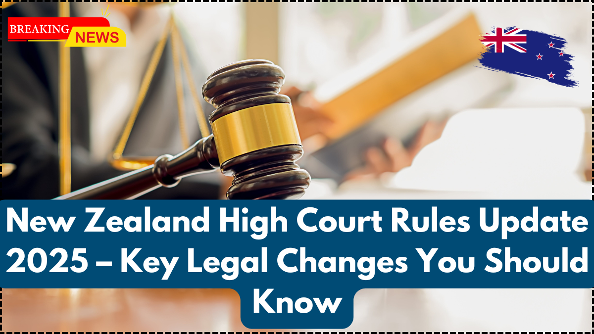 New Zealand High Court Rules Update 2025 – Key Legal Changes You Should Know