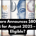 Singapore Announces $800 Cash Payout for August 2025 – Who’s Eligible?